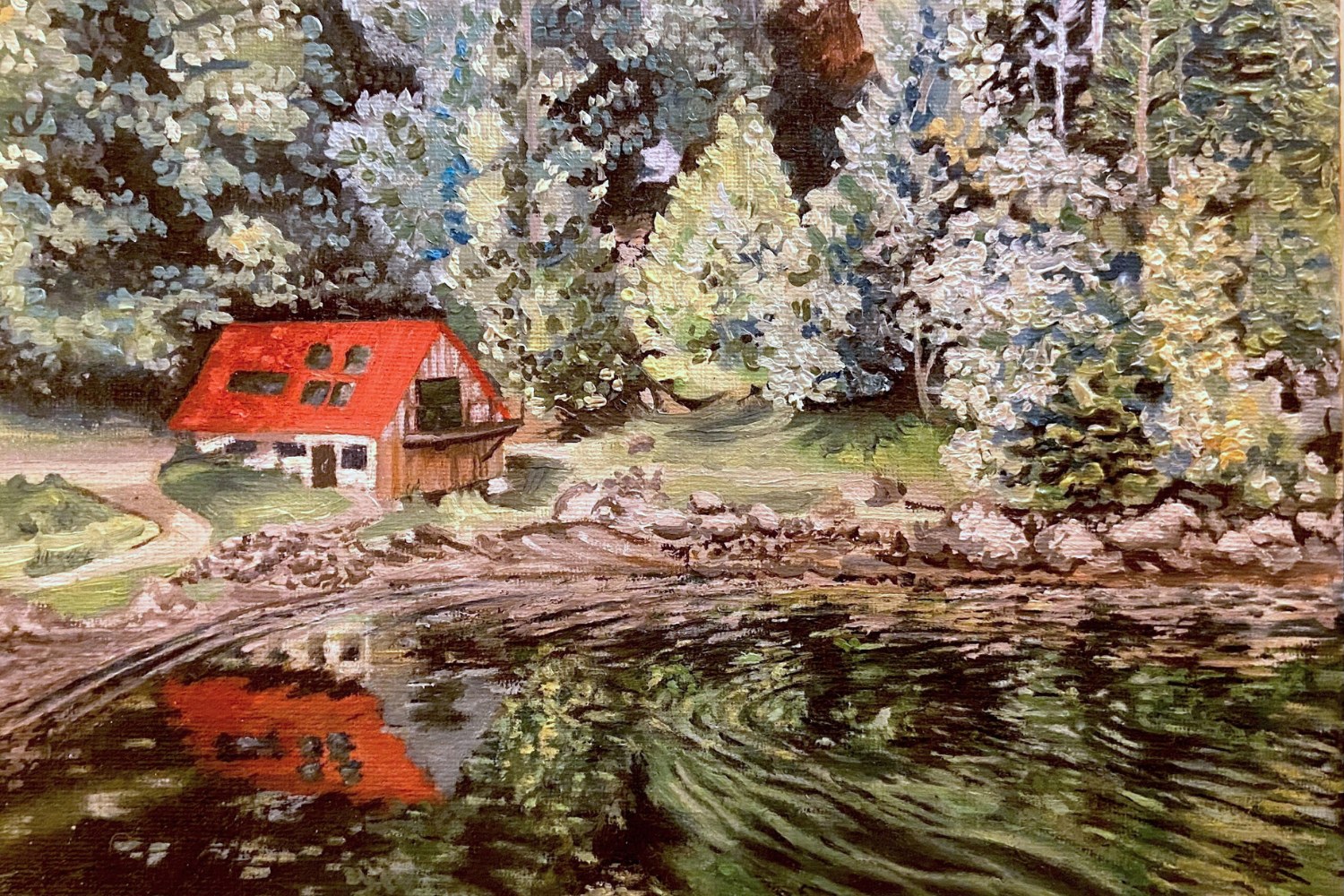 Finished Boat House painting
